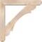 Ekena Millwork Olympic Craftsman Smooth Bracket w/ Offset Brace, Douglas Fir, 7 1/2"W x 48"D x 48"H BKT0806X48X48OLY04SDF - alternate 4